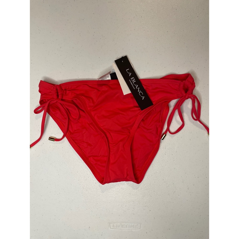 La Blanca Women's Island Goddess Side Loop Hipster Bikini Swimsuit Bottom, 6